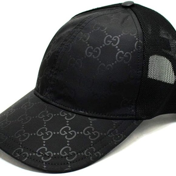 Gucci GG Guccissima Nylon Baseball Cap in Black NEW W TAG AND DUSTBAG - Picture 3 of 7